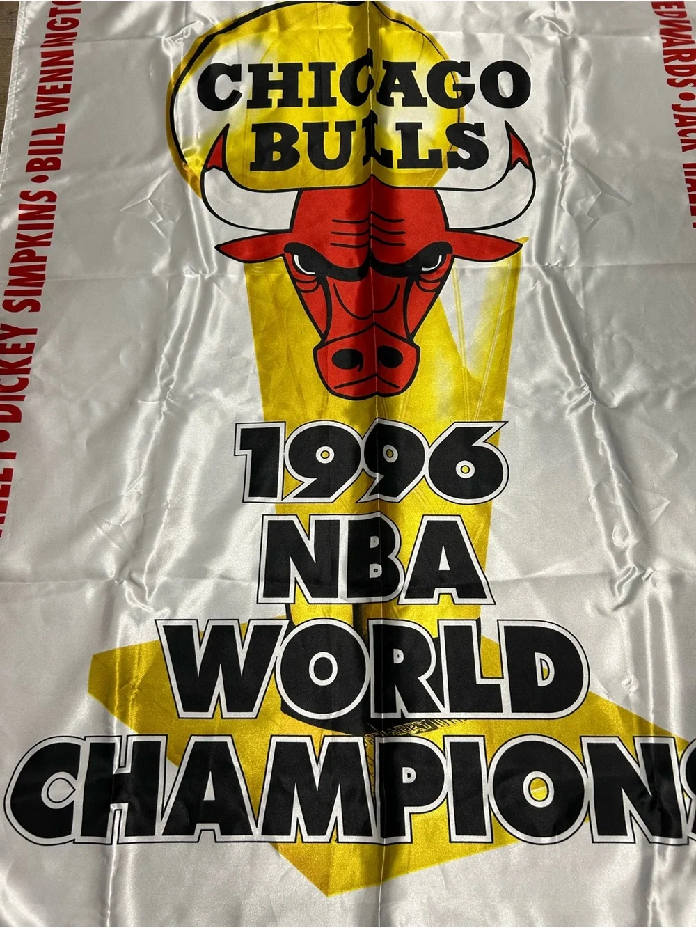 Vintage Chicago Bulls 1996 NBA World Champions Banner 5x3 feet Jordan